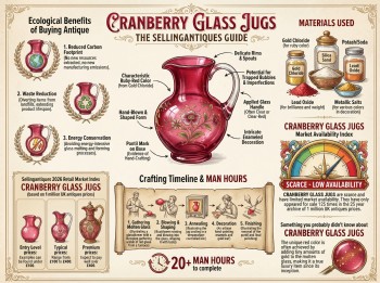 Cranberry Glass Jugs Guide Infographic