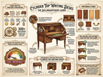 Cylinder Top Writing Desks Guide Infographic