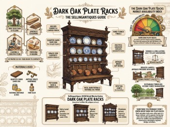 Dark Oak Plate Racks Guide Infographic