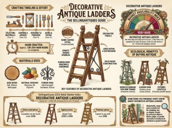 Decorative Antique Ladders Guide Infographic
