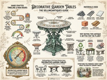 Decorative Garden Tables Guide Infographic