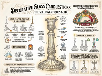 Decorative Glass Candlesticks Guide Infographic