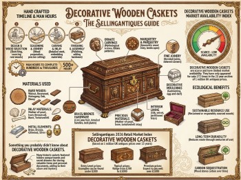 Decorative Wooden Caskets Guide Infographic