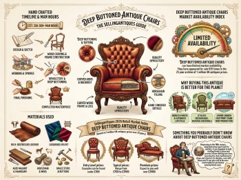 Deep Buttoned Antique Chairs Guide Infographic