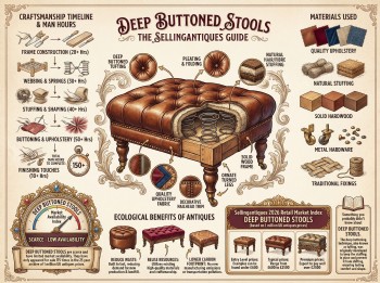 Deep Buttoned Stools from 10 Shops