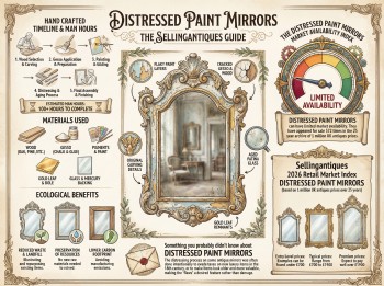 Distressed Paint Mirrors Guide Infographic