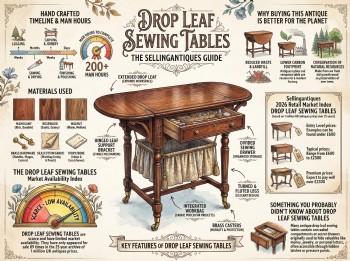 Drop Leaf Sewing Tables Guide Infographic