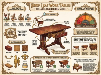 Drop Leaf Work Tables Guide Infographic