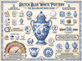 Dutch Blue White Pottery Guide Infographic