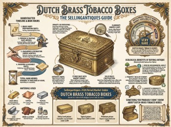 Dutch Brass Tobacco Boxes Guide Infographic
