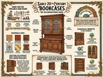 Early 20th Century Bookcases Guide Infographic