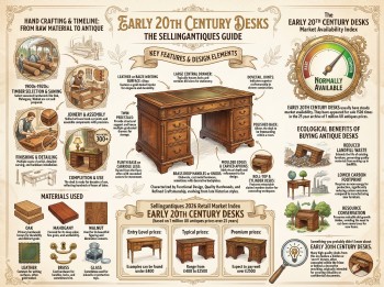 Early 20th Century Desks Guide Infographic