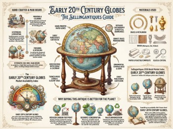 Early 20th Century Globes Guide Infographic