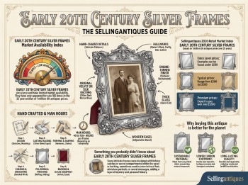 Early 20th Century Silver Frames Guide Infographic