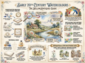 Early 20th Century Watercolours Guide Infographic