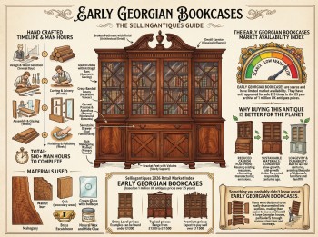 Early Georgian Bookcases Guide Infographic