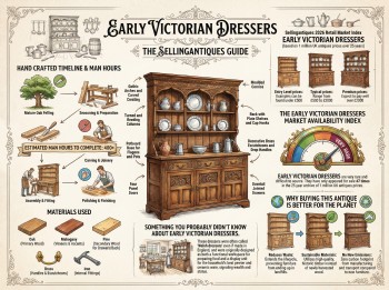 Early Victorian Dressers Guide Infographic