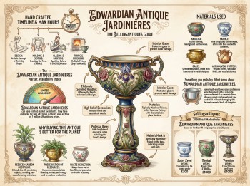 Edwardian Antique Jardinieres Guide Infographic