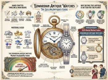 Edwardian Antique Watches Guide Infographic