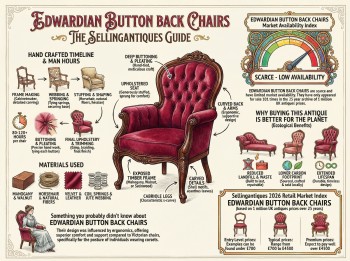 Edwardian Button Back Chairs Guide Infographic