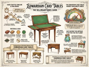 Edwardian Card Tables Guide Infographic