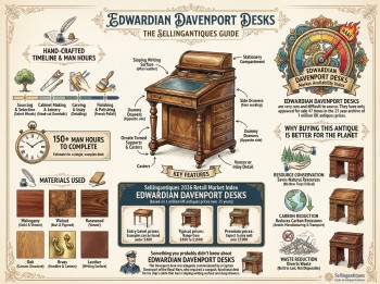 Edwardian Davenport Desks Guide Infographic