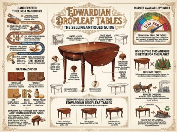 Edwardian Dropleaf Tables Guide Infographic