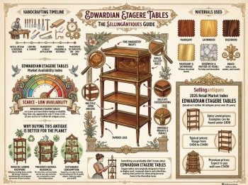 Edwardian Etagere Tables Guide Infographic