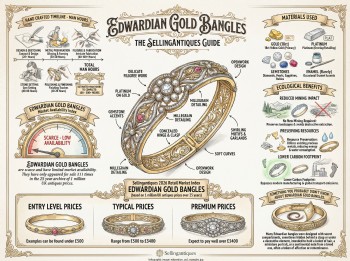 Edwardian Gold Bangles Guide Infographic