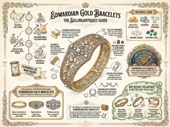Edwardian Gold Bracelets Guide Infographic