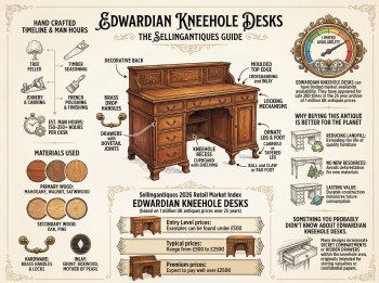 Edwardian Kneehole Desks Guide Infographic