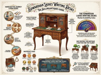 Edwardian Ladies Writing Desks Guide Infographic