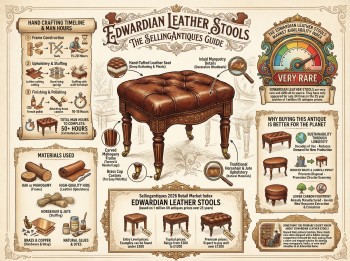 Edwardian Leather Stools Guide Infographic