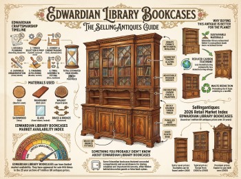 Edwardian Library Bookcases Guide Infographic