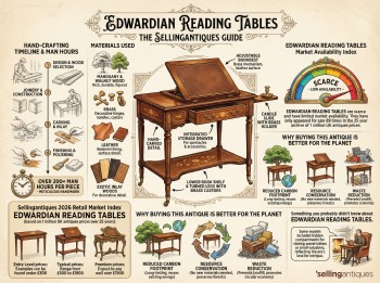 Edwardian Reading Tables Guide Infographic