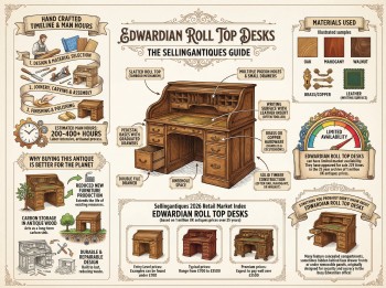 Edwardian Roll Top Desks Guide Infographic