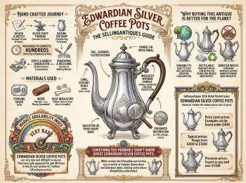 Edwardian Silver Coffee Pots Guide Infographic
