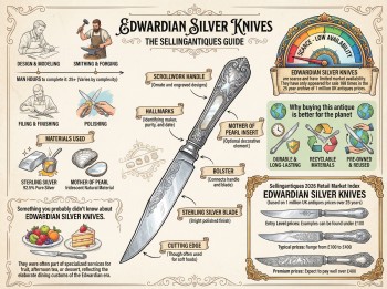 Edwardian Silver Knives Guide Infographic