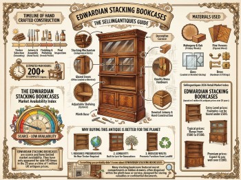 Edwardian Stacking Bookcases Guide Infographic