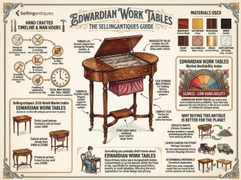 Edwardian Work Tables Guide Infographic