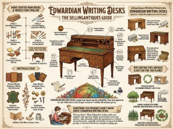 Edwardian Writing Desks Guide Infographic