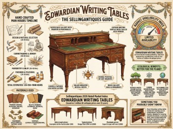 Edwardian Writing Tables Guide Infographic