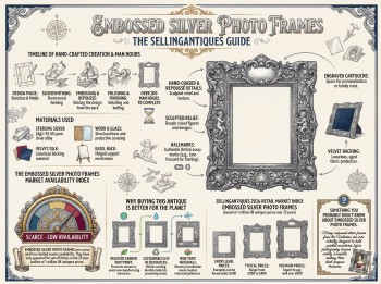 Embossed Silver Photo Frames Guide Infographic