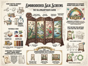 Embroidered Silk Screens Guide Infographic
