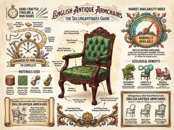 English Antique Armchairs Guide Infographic