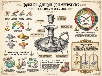 English Antique Chambersticks Guide Infographic