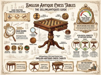 English Antique Chess Tables Guide Infographic