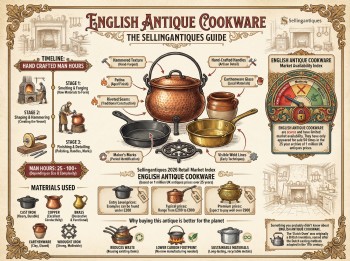 English Antique Cookware Guide Infographic