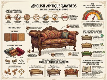 English Antique Daybeds Guide Infographic