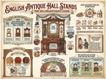 English Antique Hall Stands Guide Infographic
